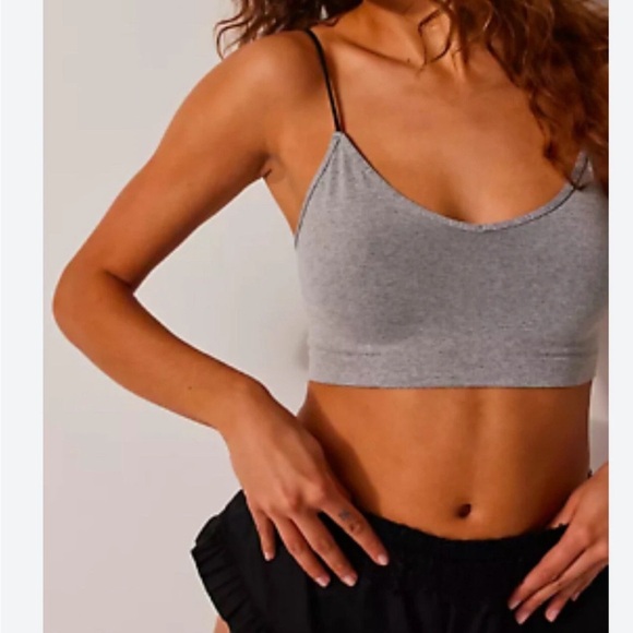 Free People Intimately Heather Gray Tank NWOT - Picture 2 of 6